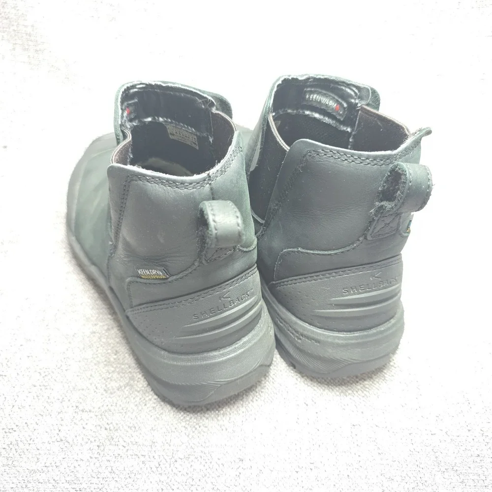 Keen Revel IV Chelsea Boots Men's Size 8 Black Leather Slip On Mid Top